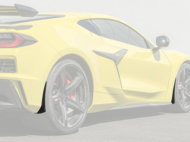 2020+ CHEVROLET CORVETTE C8 Z06 & E-RAY | MATTE BLACK XL EXTENDED FRONT SPLASH GUARD
